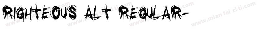 Righteous Alt Regular字体转换